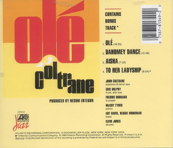 John Coltrane – Ole Coltrane (CD)