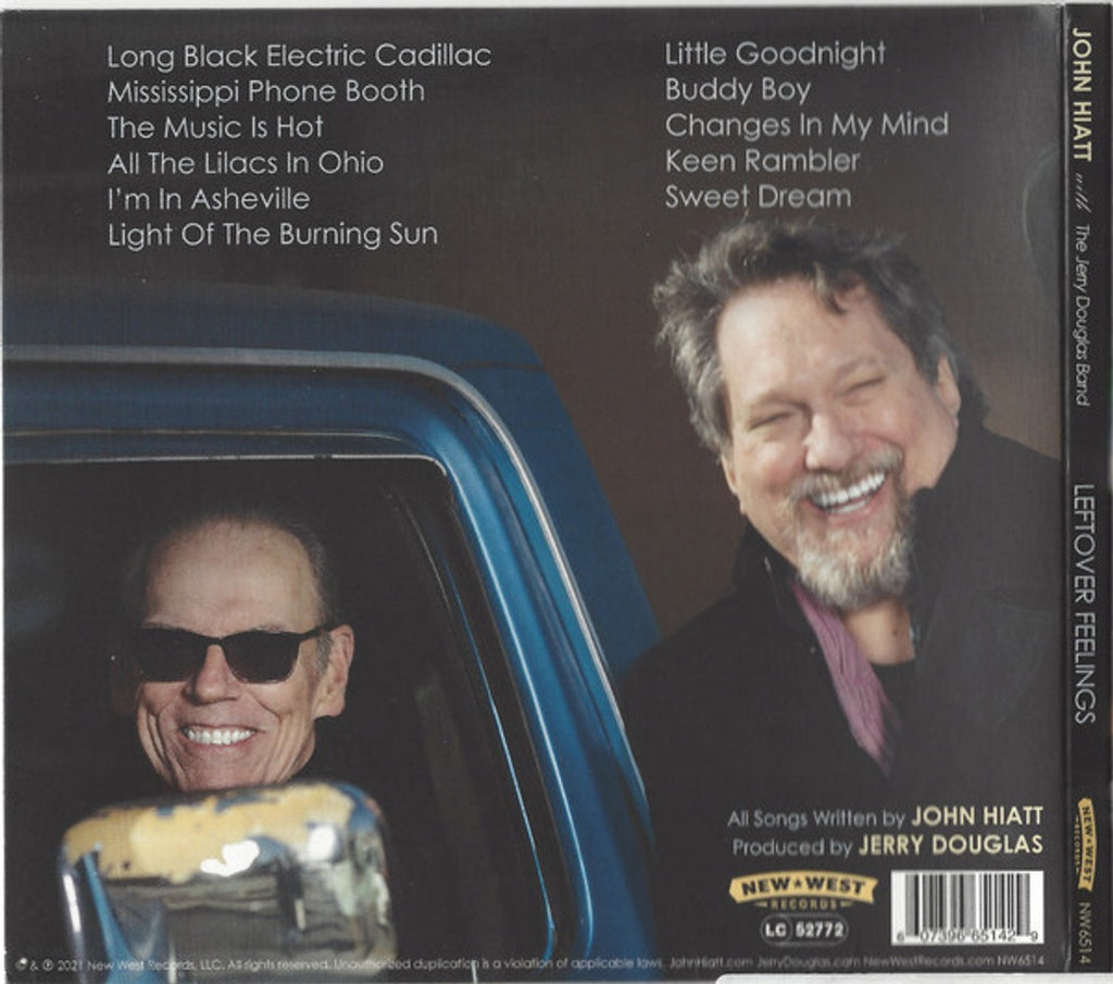 John Hiatt with The Jerry Douglas Band – Leftover Feelings (CD)