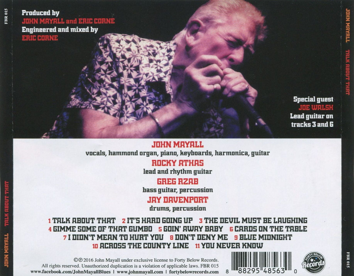 John Mayall – Talk About That (CD)