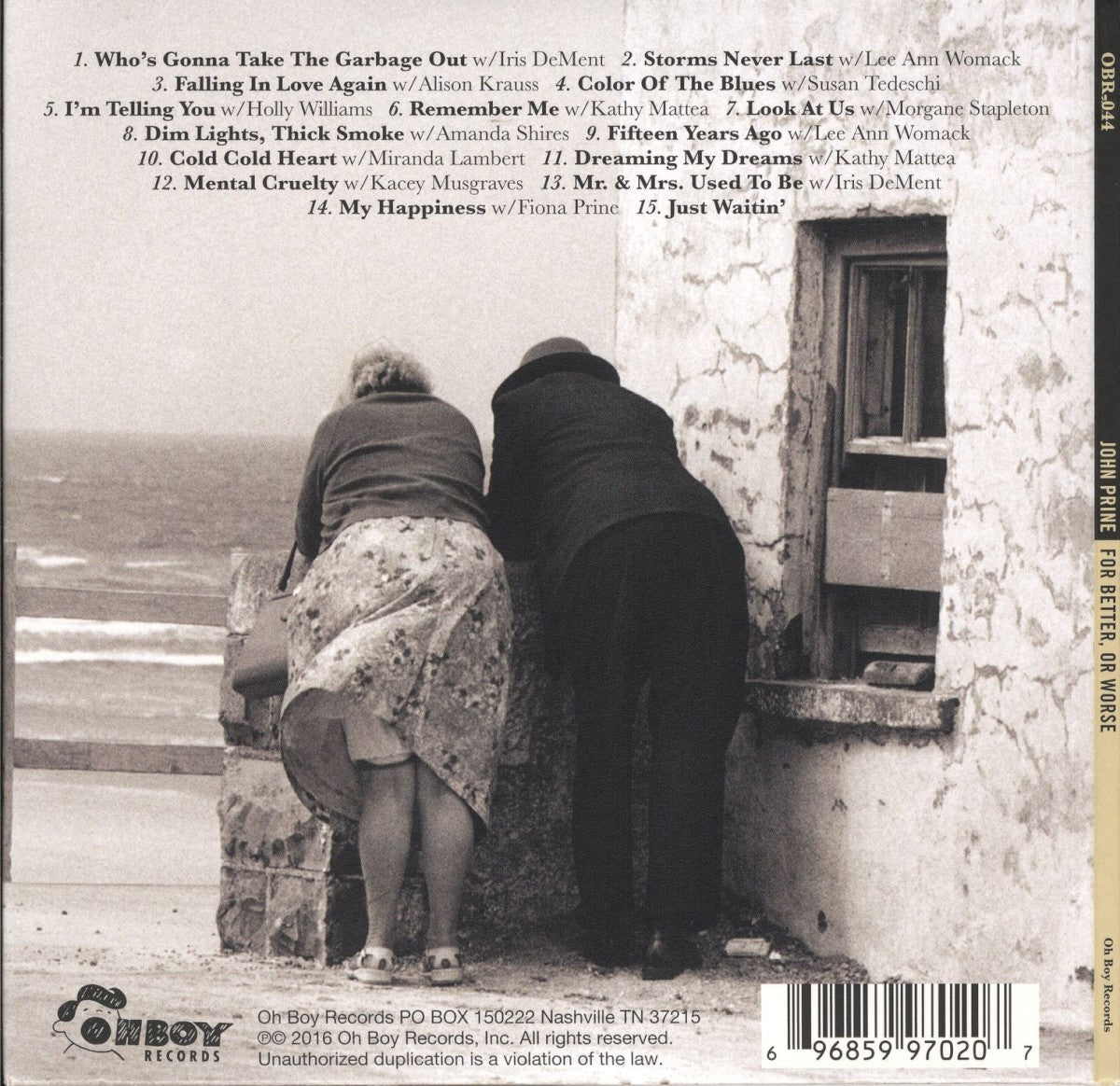 John Prine – For Better, Or Worse (CD)