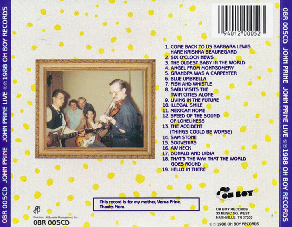 John Prine – Live (CD)