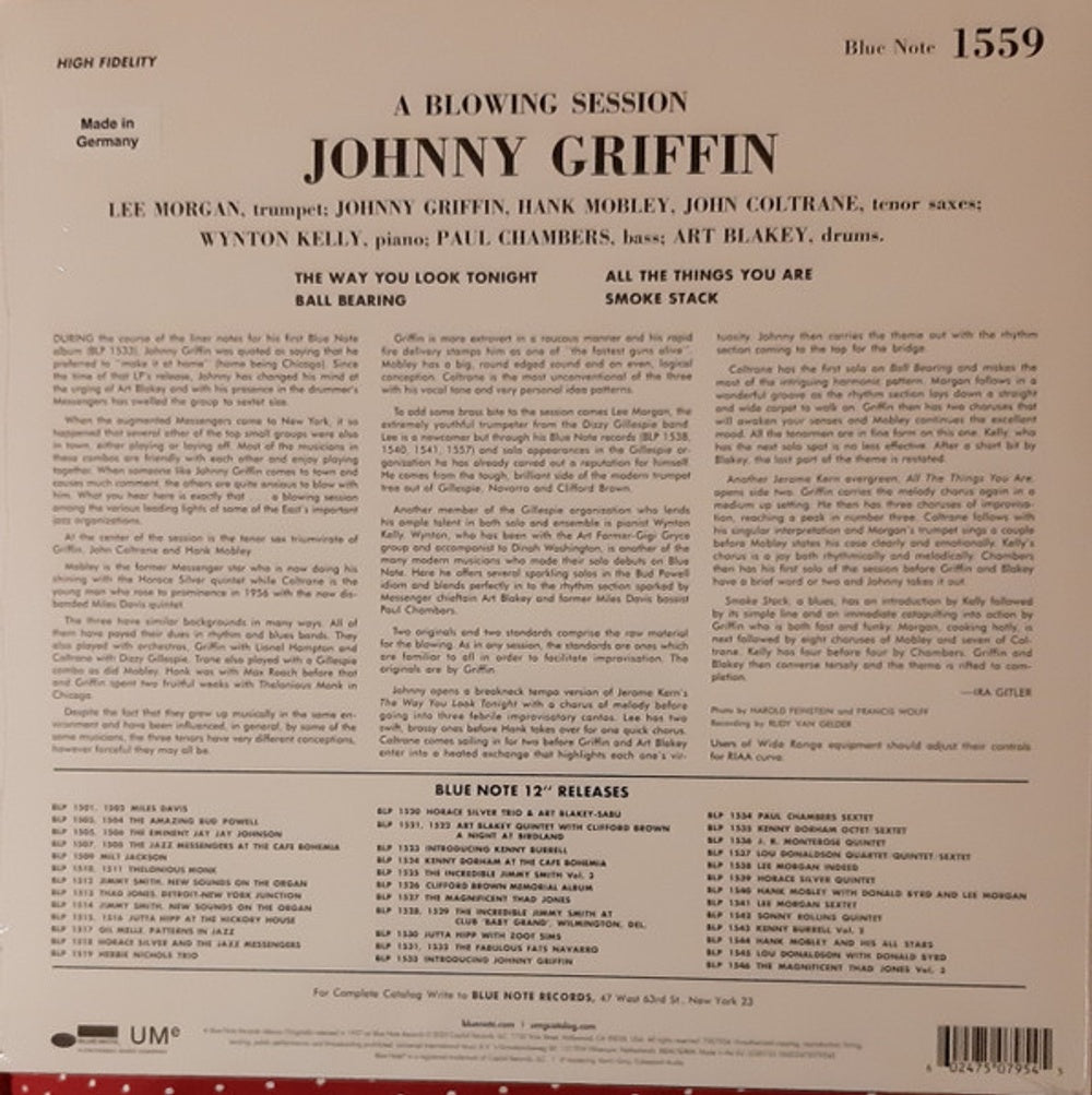 Johnny Griffin – Blowing Session (LP Vinyl)