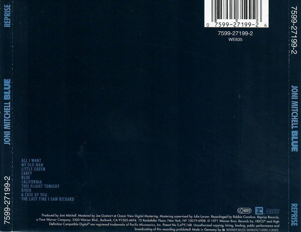 Joni Mitchell – Blue (CD)