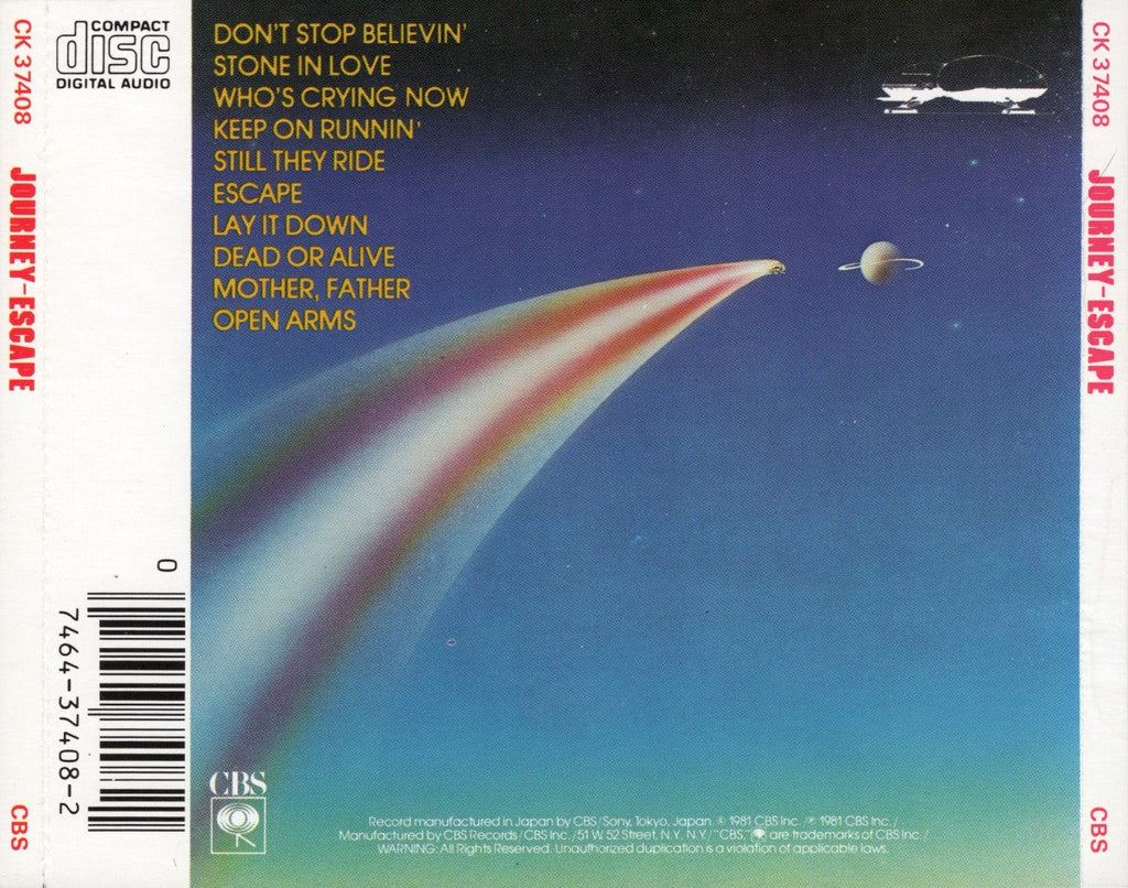 Journey – Escape (LP Vinyl)