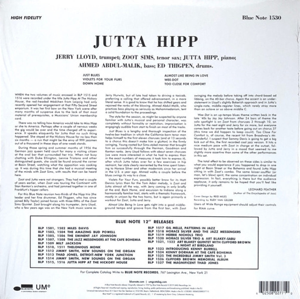 Jutta Hipp – Jutta Hipp With Zoot Sims (LP Vinyl)