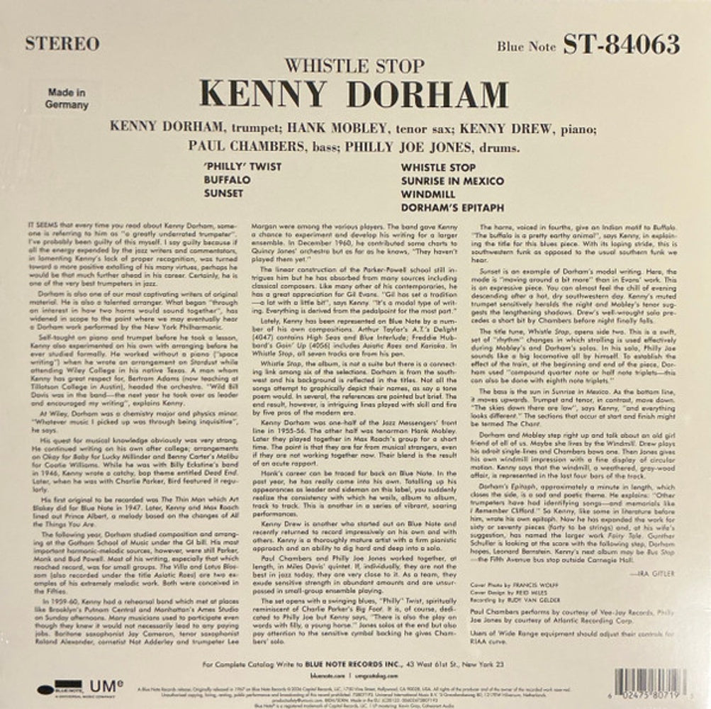 Kenny Dorham – Whistle Stop (LP Vinyl)