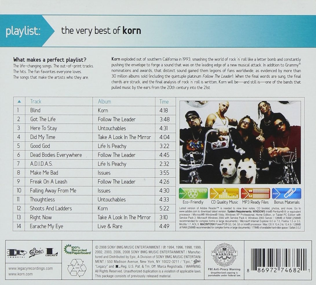 Korn – Playlist: The Very Best Of Korn (CD)
