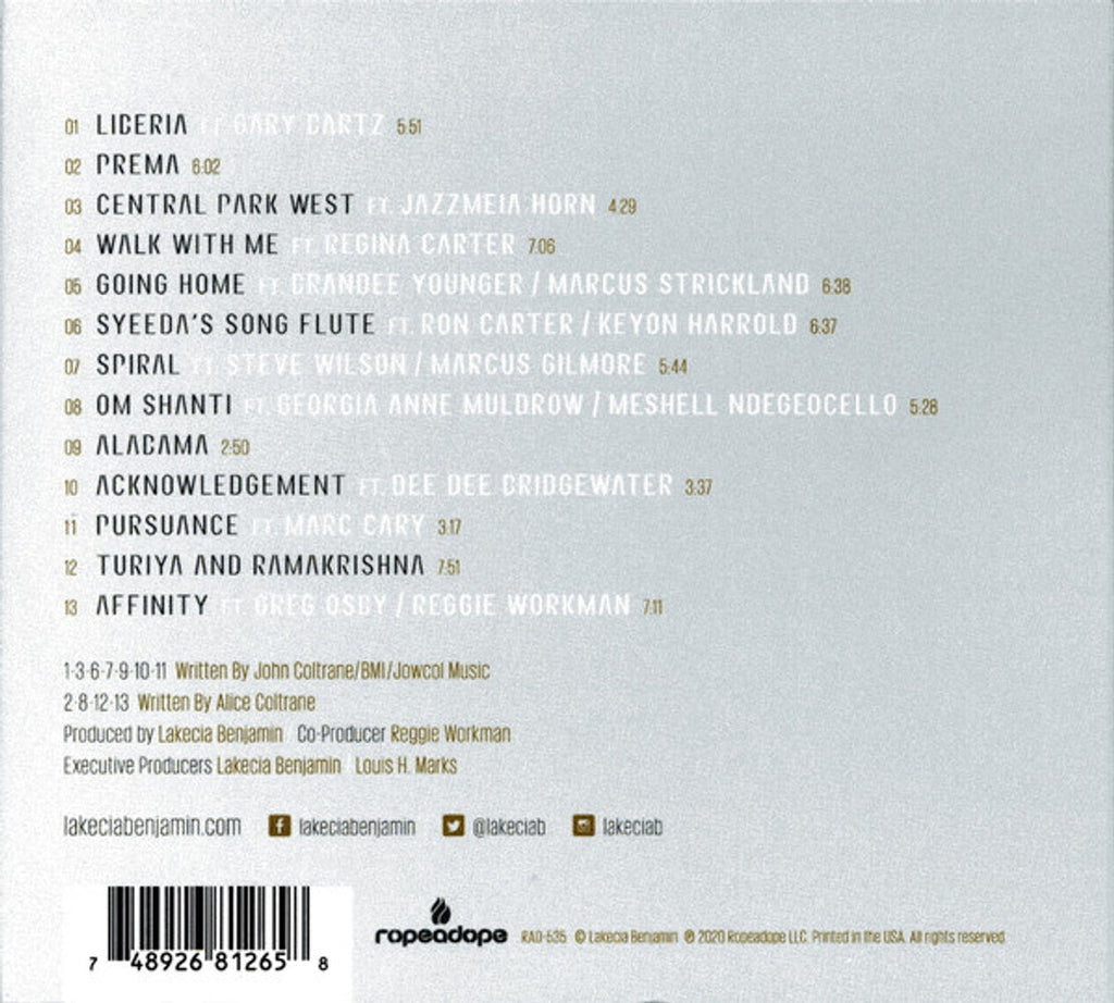 Lakecia Benjamin – Pursuance: The Coltranes (CD)