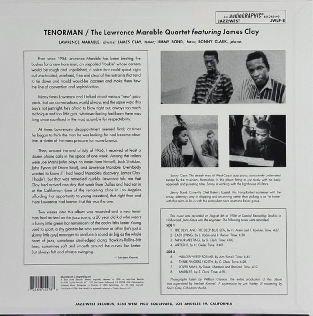 The Lawrence Marable Quartet – Tenorman (LP Vinyl)