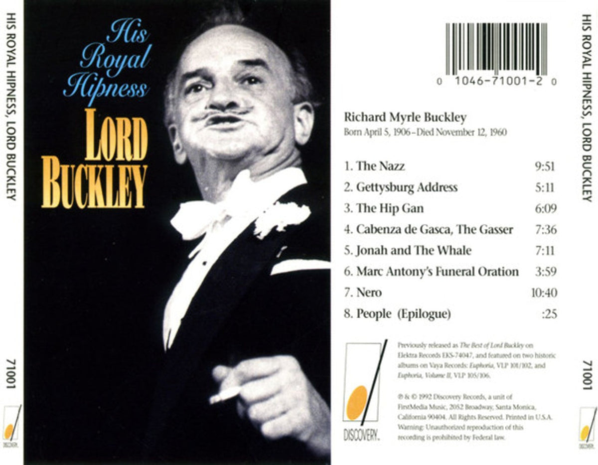 Lord Buckley – His Royal Hipness (CD)