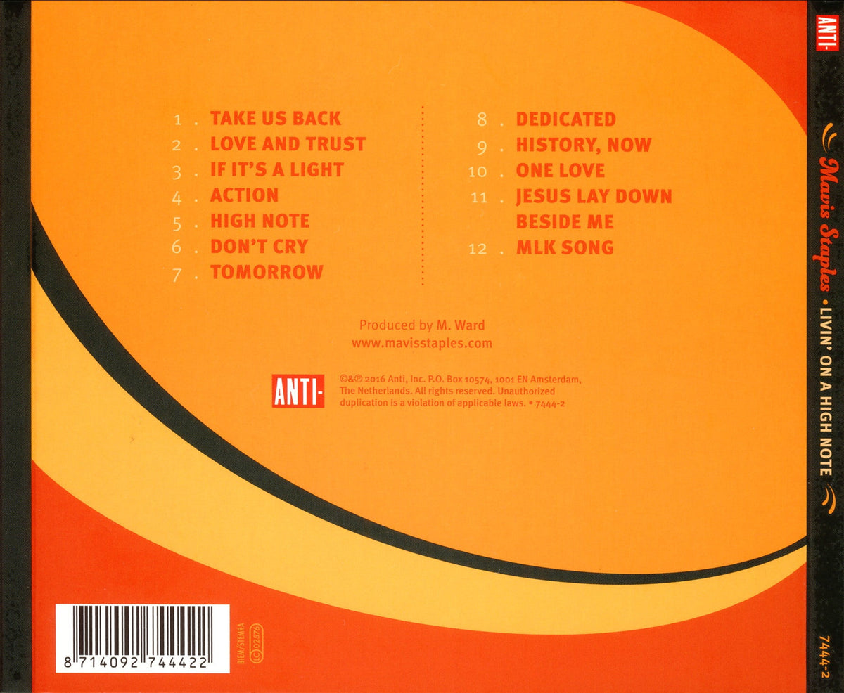 Mavis Staples – Livin' On A High Note (LP Vinyl)