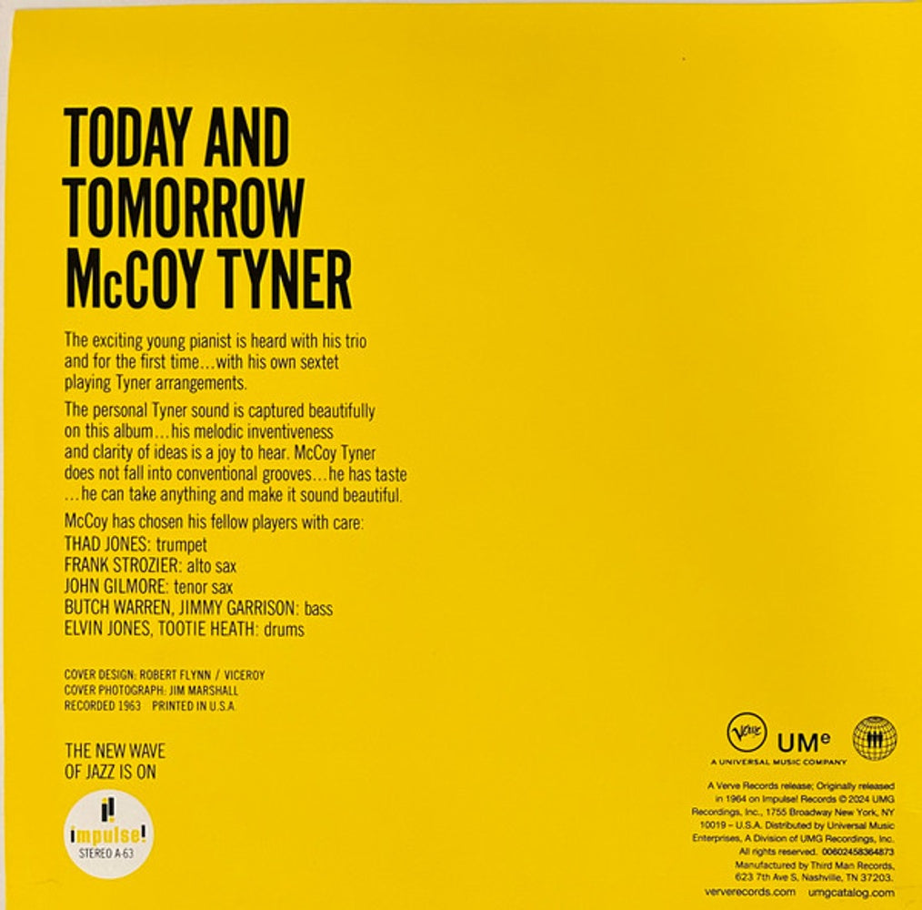 McCoy Tyner – Today And Tomorrow (LP Vinyl)