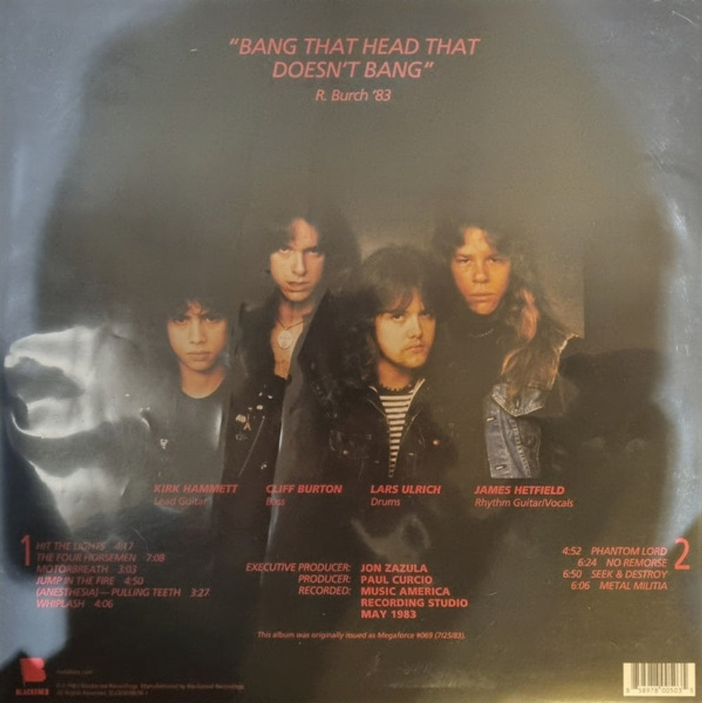 Metallica – Kill 'Em All: Remastered (LP Vinyl)