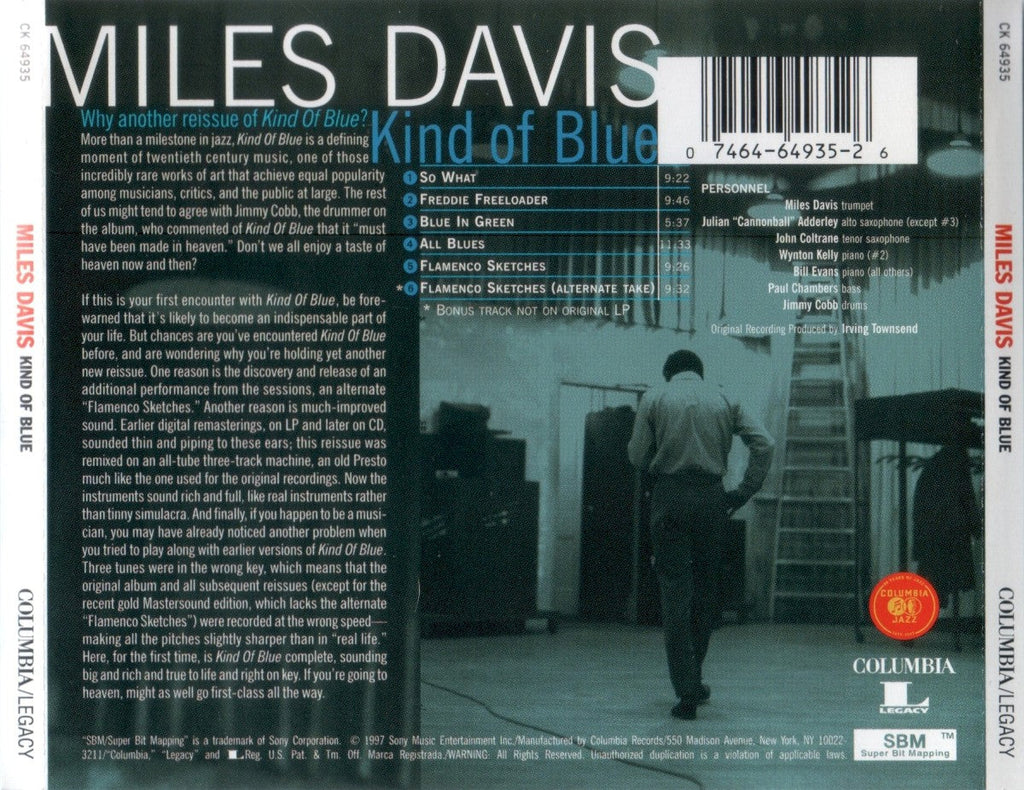 Miles Davis – Kind Of Blue (CD)