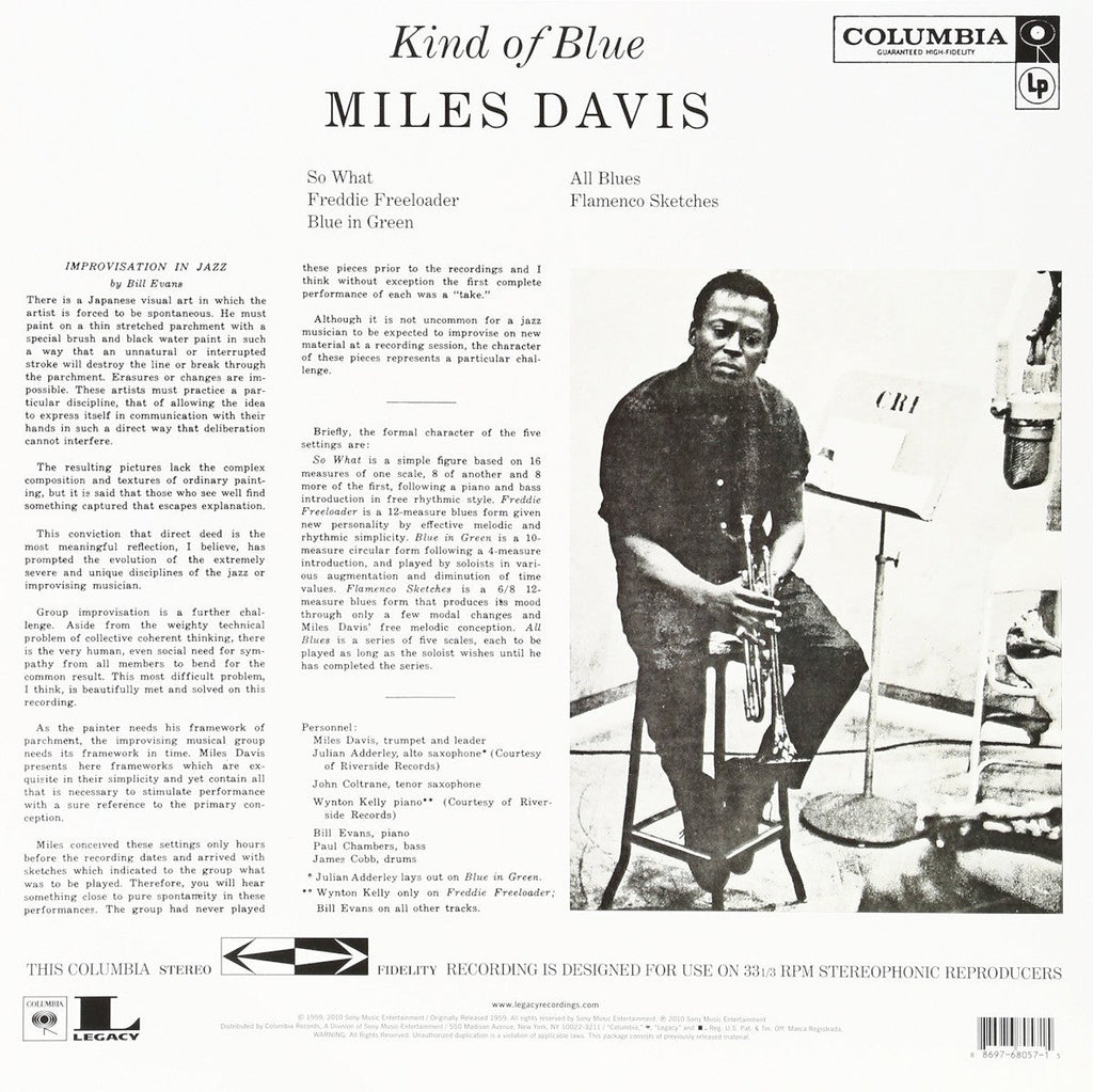Miles Davis – Kind Of Blue (LP Vinyl)