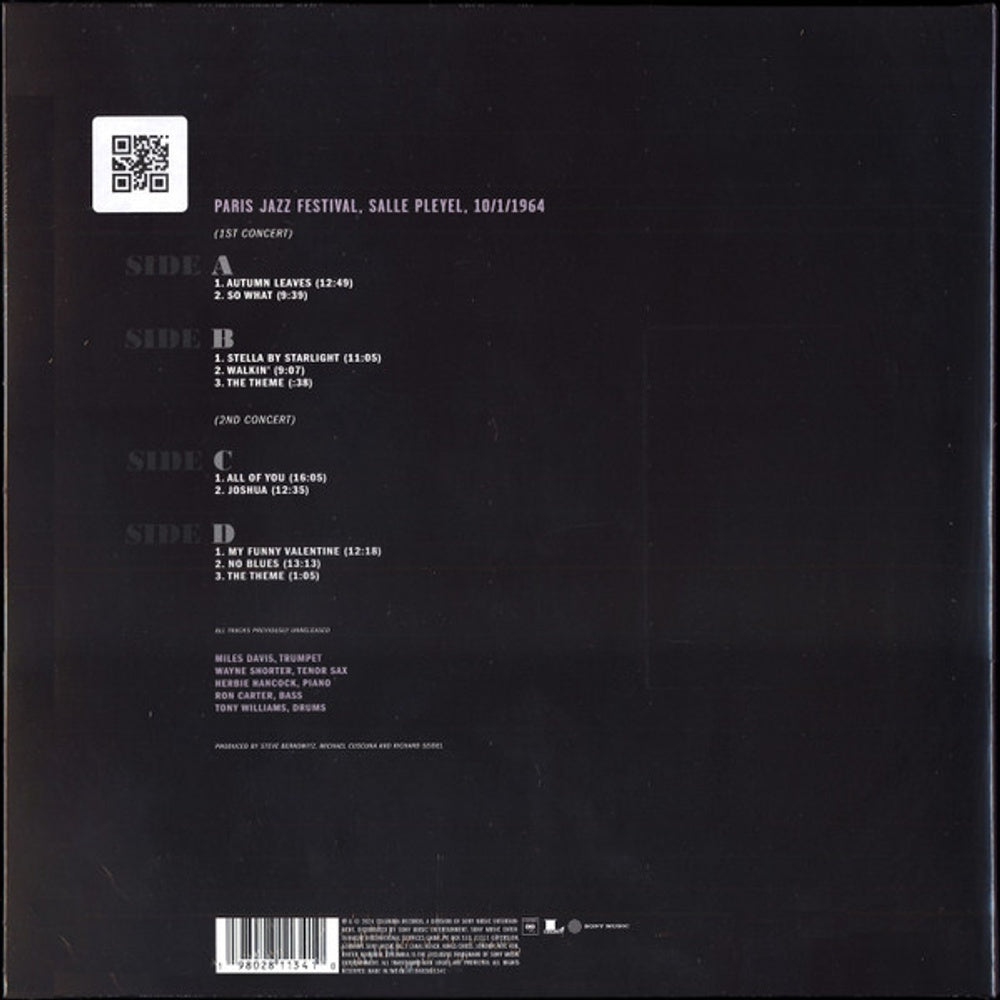 Miles Davis – Paris Jazz Festival, Salle Pleyel 10/1/1964 (2-LP Vinyl)
