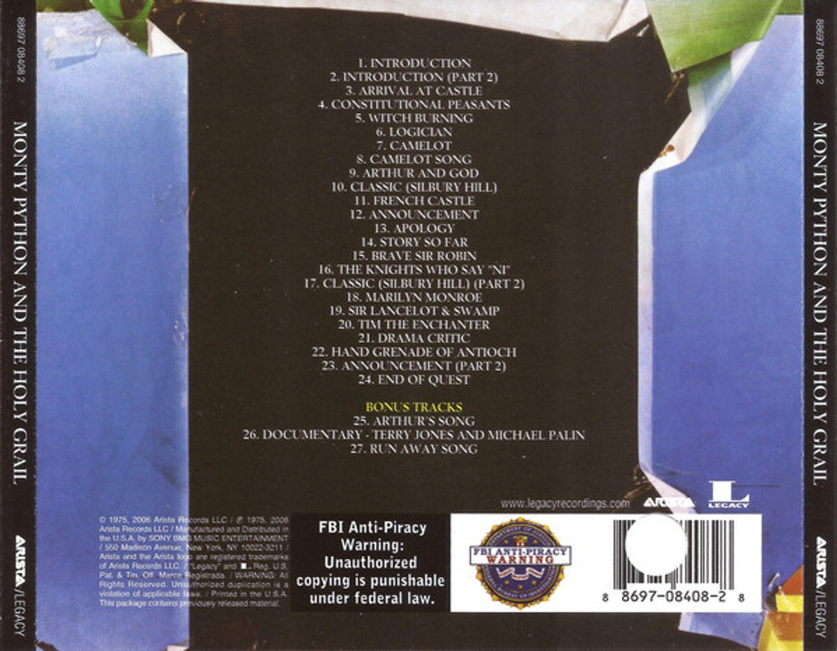 Monty Python – Monty Python's Holy Grail (CD)