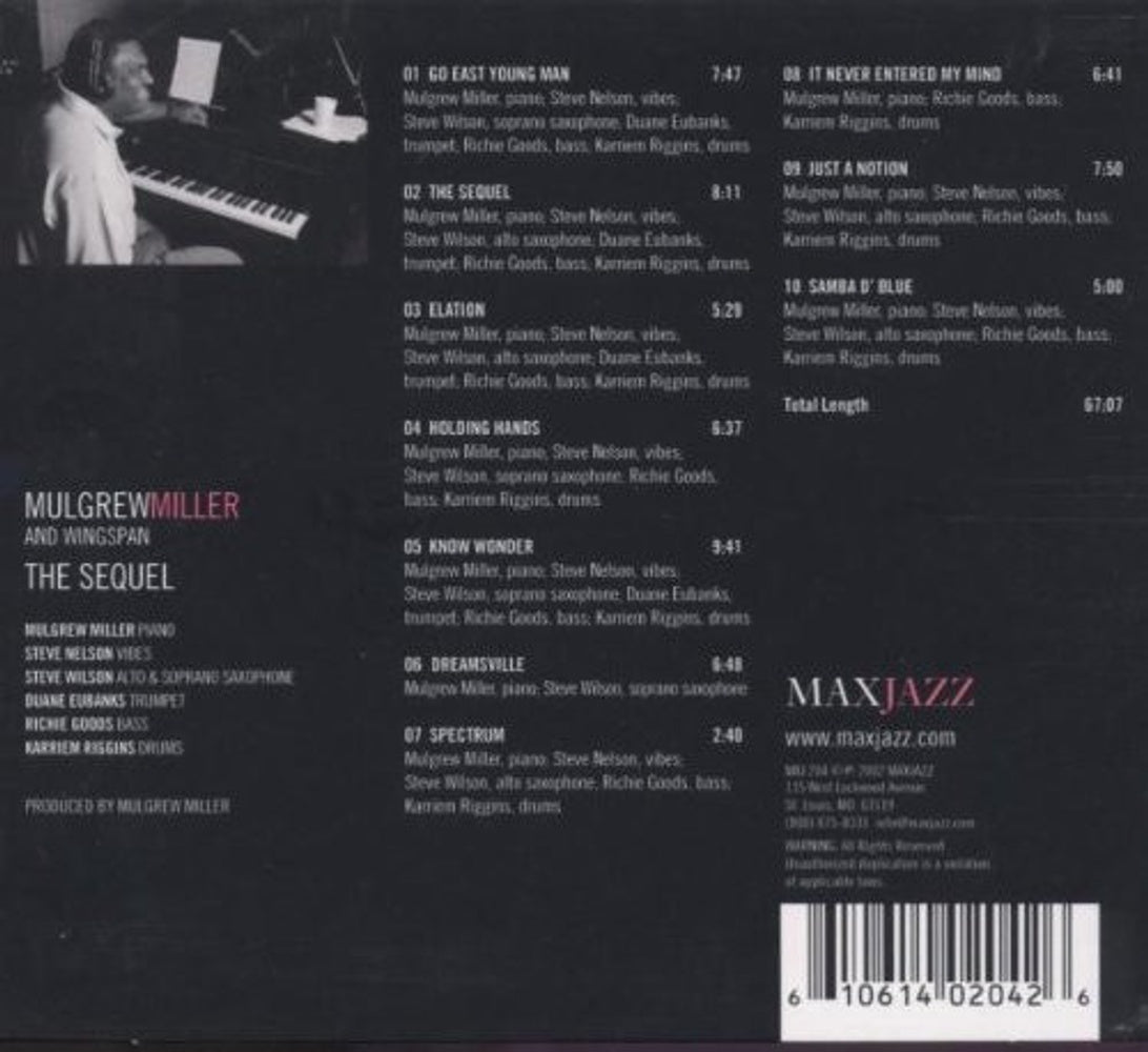 Mulgrew Miller & Wingspan – The Sequel (CD)