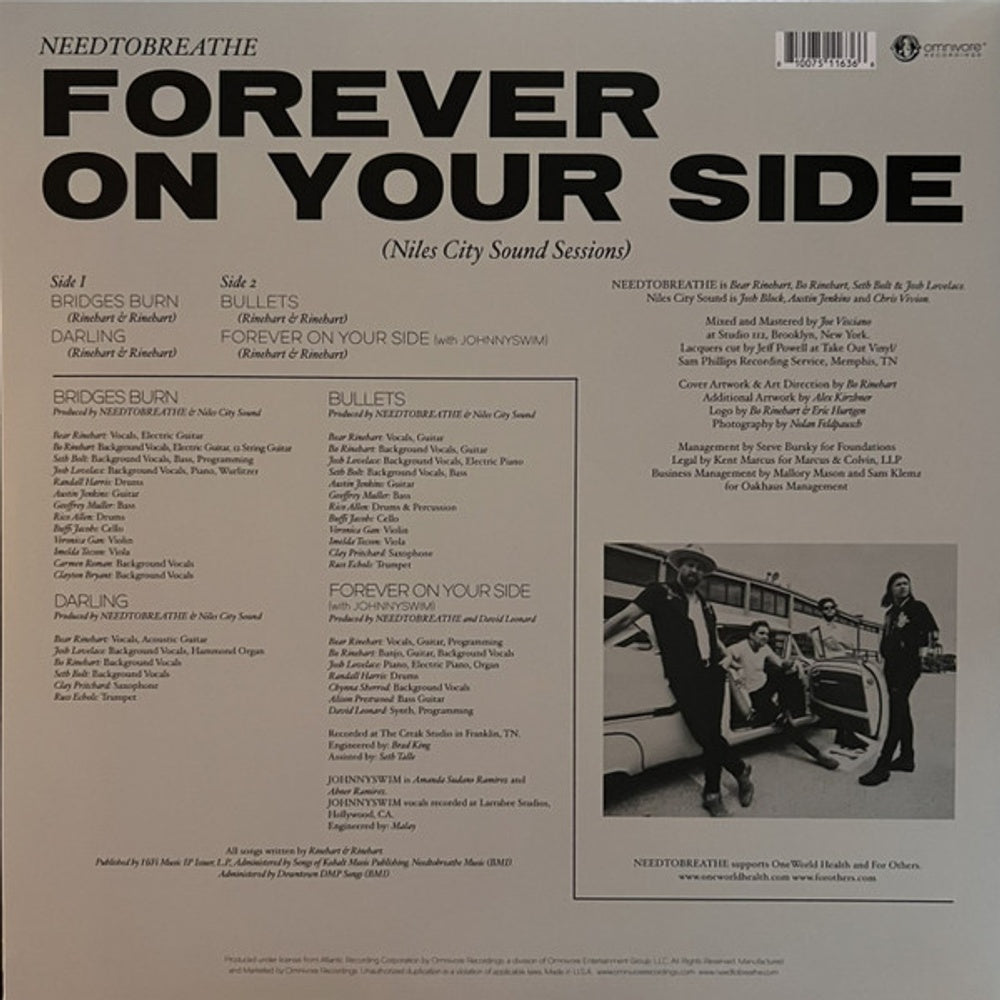 NEEDTOBREATHE – Forever On Your Side (LP White Vinyl)