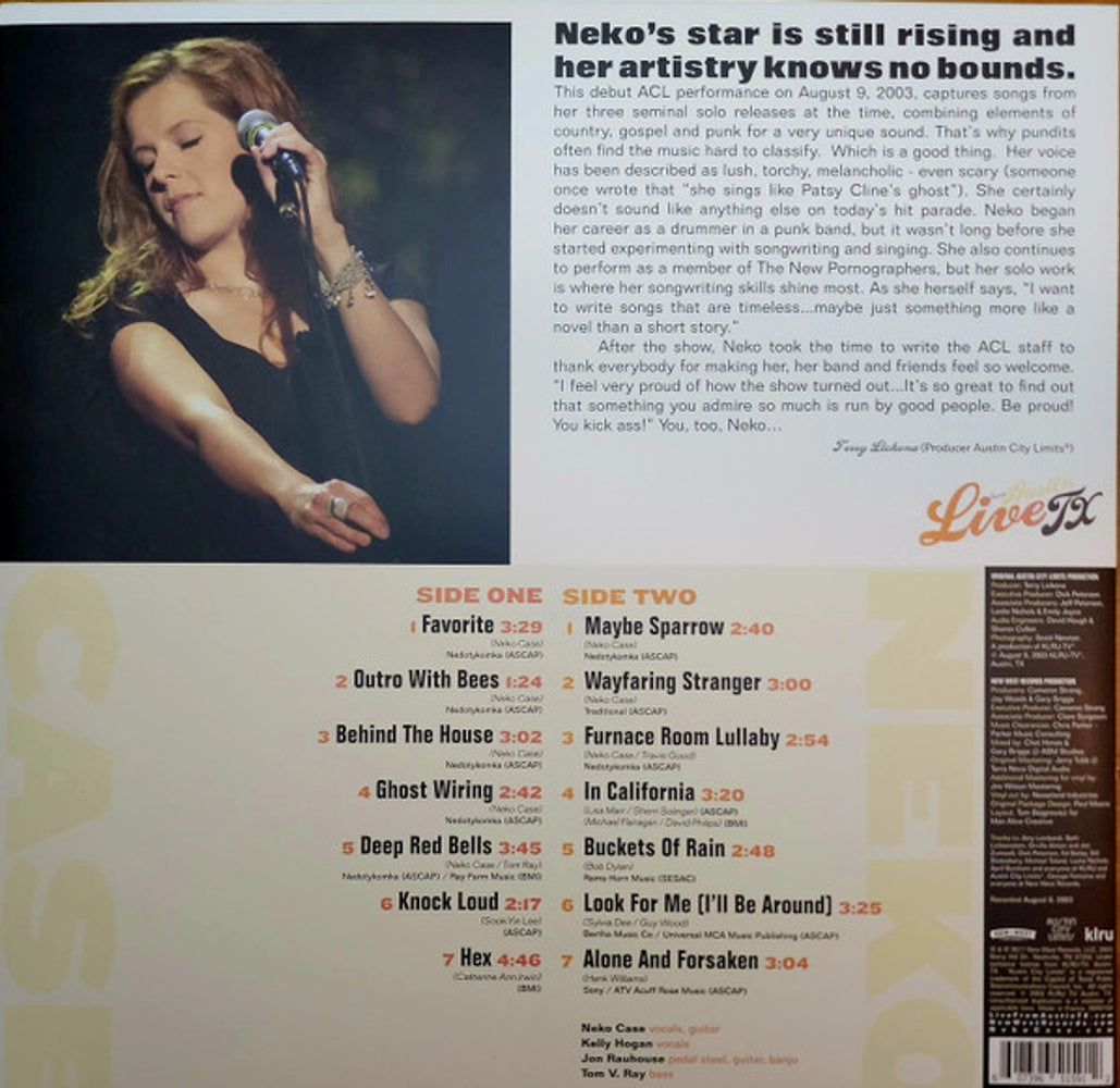 Neko Case – Live From Austin, TX (LP Vinyl)