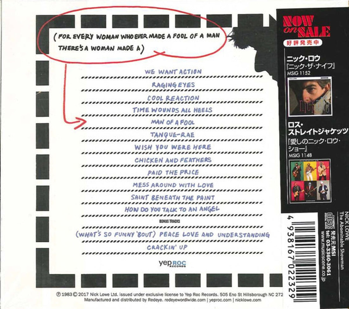Nick Lowe – Abominable Showman (CD)