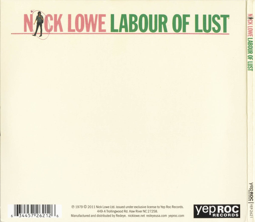 Nick Lowe – Labour of Lust (CD)