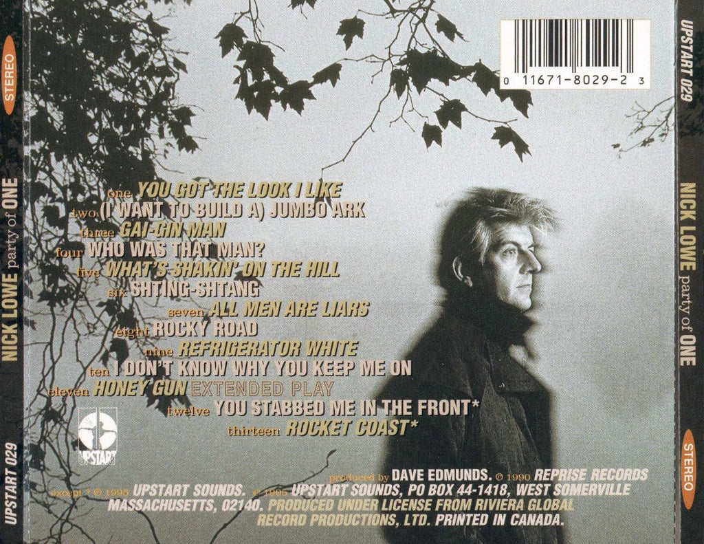 Nick Lowe – Party Of One (2-LP Vinyl)