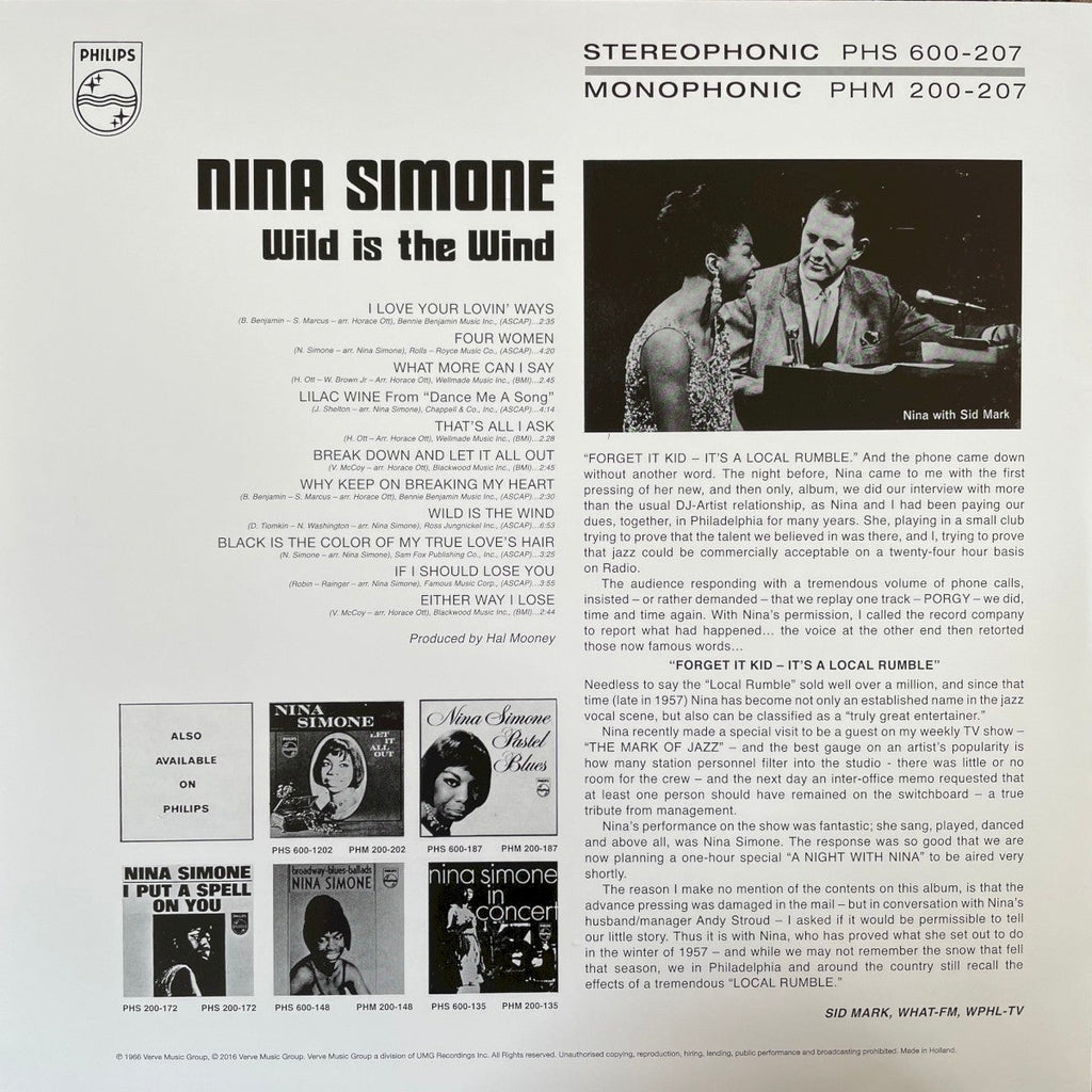 Nina Simone – Wild Is The Wind (LP Vinyl)