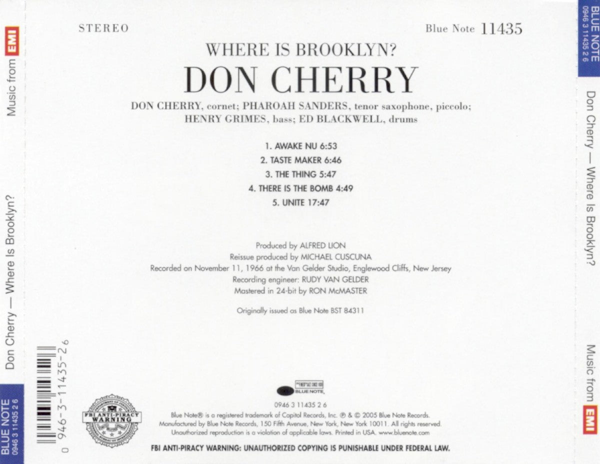 Don Cherry – Where Is Brooklyn? (CD)