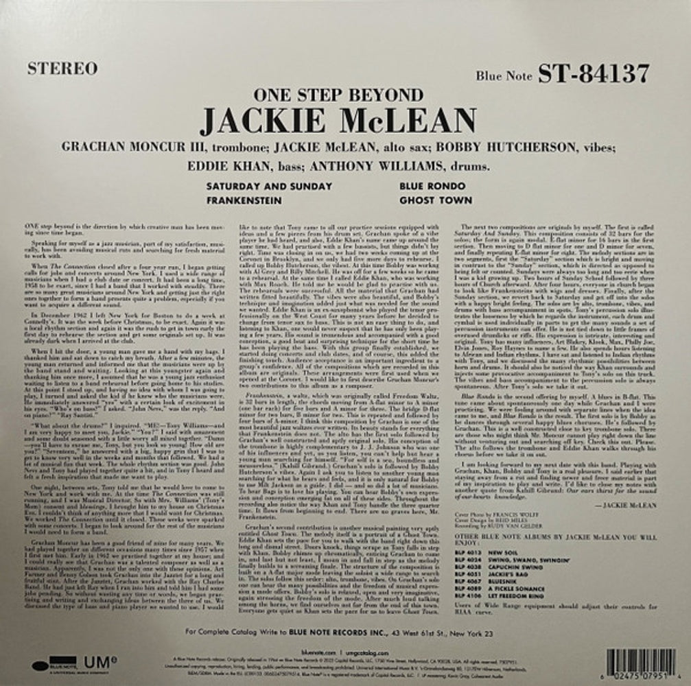 Jackie McLean - One Step Beyond (LP Vinyl)