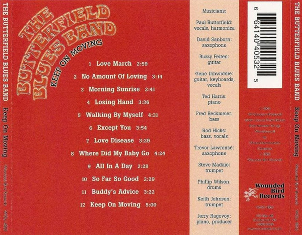 Paul Butterfield Blues Band – Keep on Moving (CD)