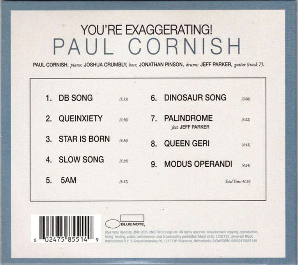 Paul Cornish – You're Exaggerating (CD)