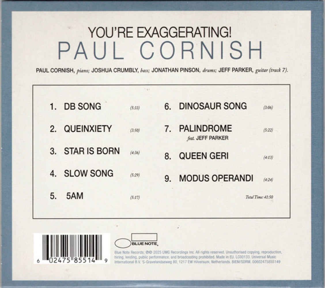 Paul Cornish – You're Exaggerating (CD)