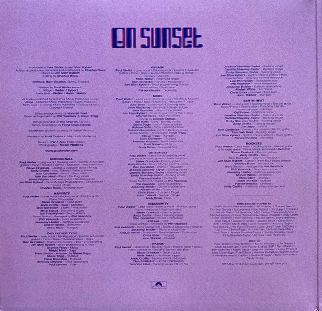 Paul Weller – On Sunset (2-LP Vinyl)