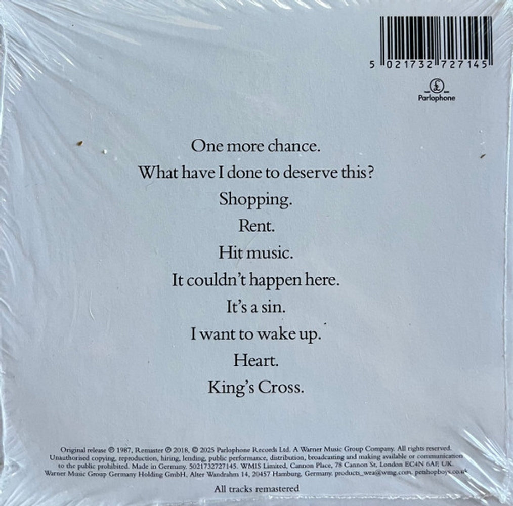 Pet Shop Boys – Actually (CD)