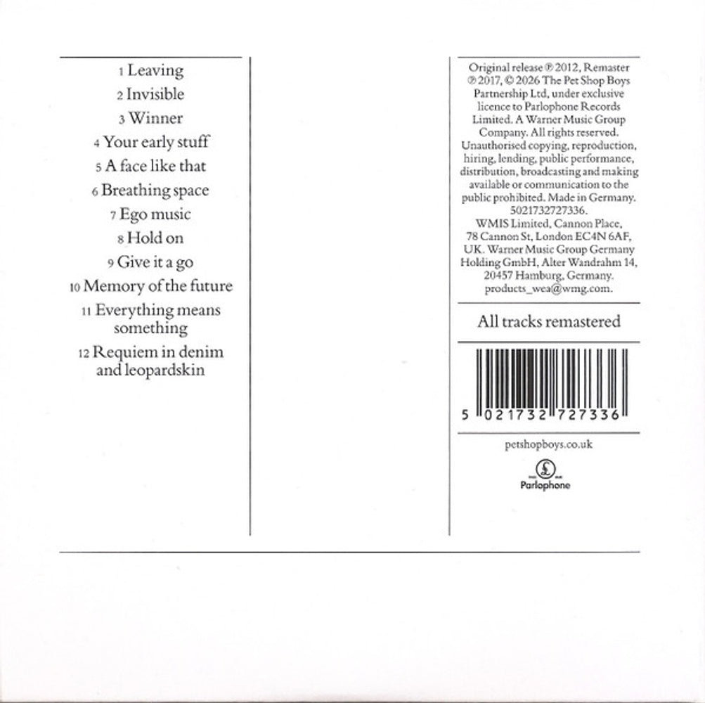 Pet Shop Boys – Elysium (CD)