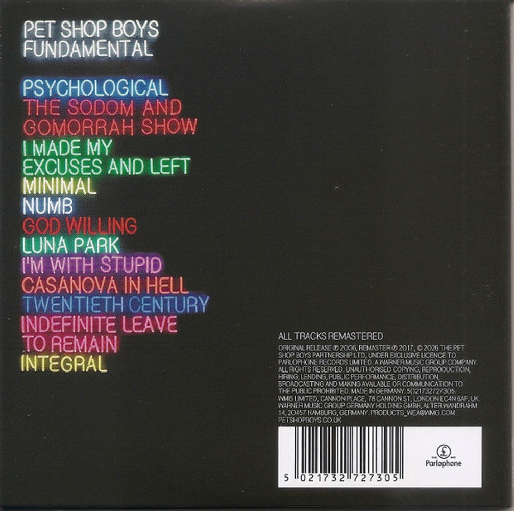 Pet Shop Boys – Fundamental (CD)