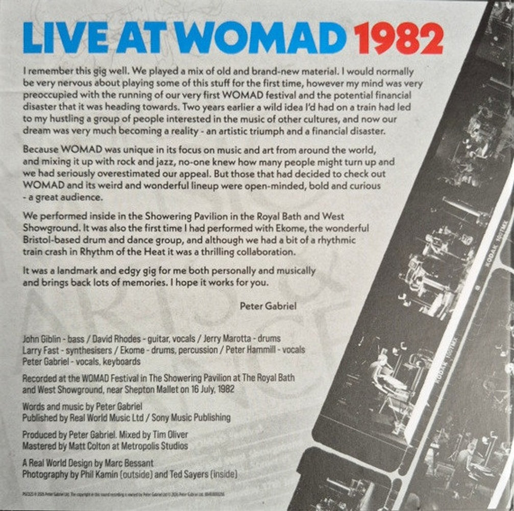 Peter Gabriel – Live at WOMAD 1982 (CD)