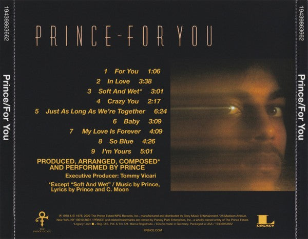 Prince – For You (CD)