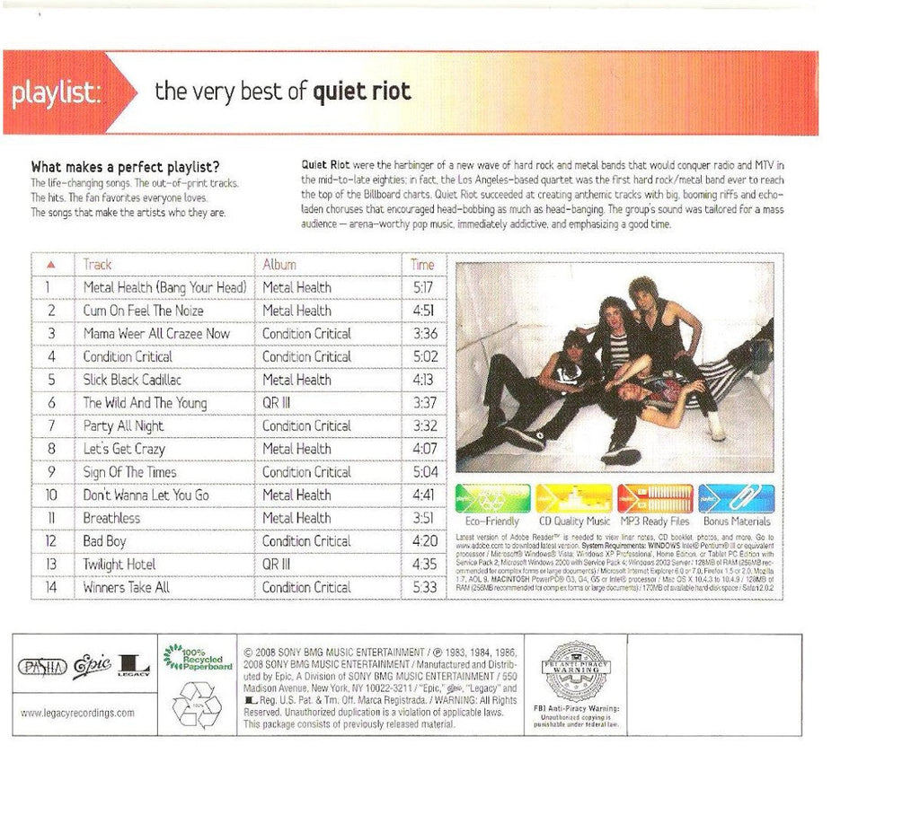 Quiet Riot – The Very Best Of Quiet Riot (CD)