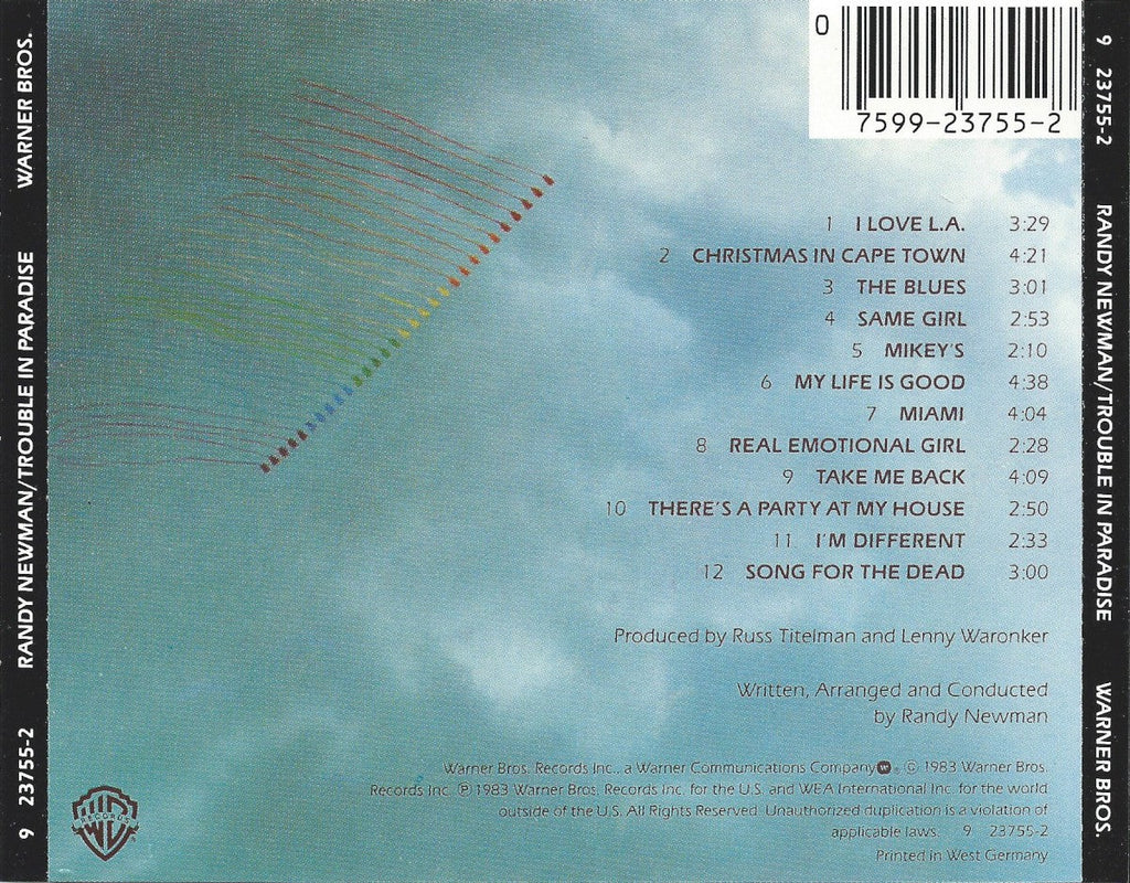 Randy Newman – Trouble In Paradise (LP Vinyl)
