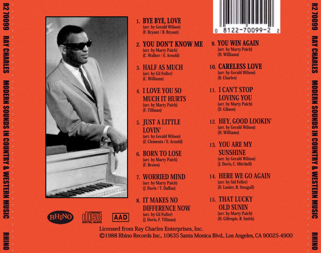 Ray Charles – Modern Sounds In Country And Western Music (LP Vinyl)