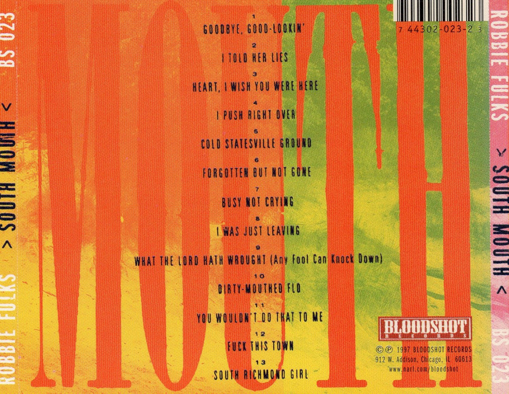 Robbie Fulks – South Mouth (CD)