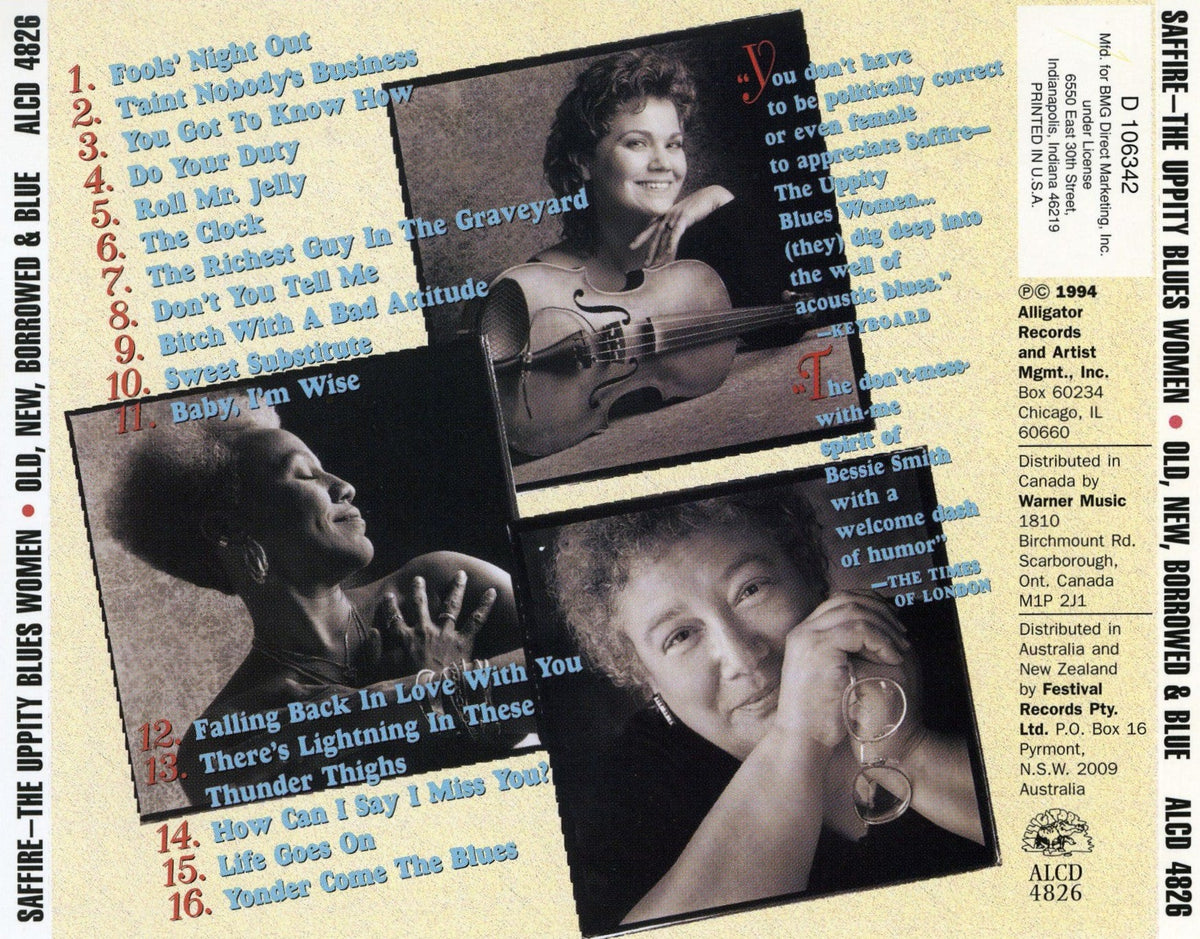Saffire-The Uppity Blues Women – Old New Borrowed & Blue (CD)