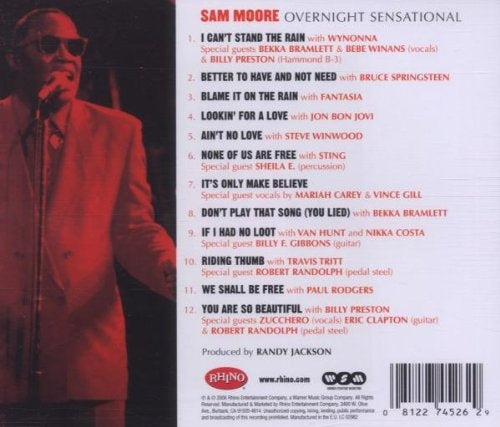 Sam Moore – Overnight Sensational (CD)