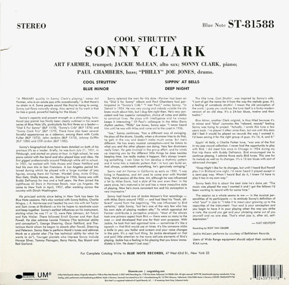 Sonny Clark – Cool Struttin' (LP Vinyl)