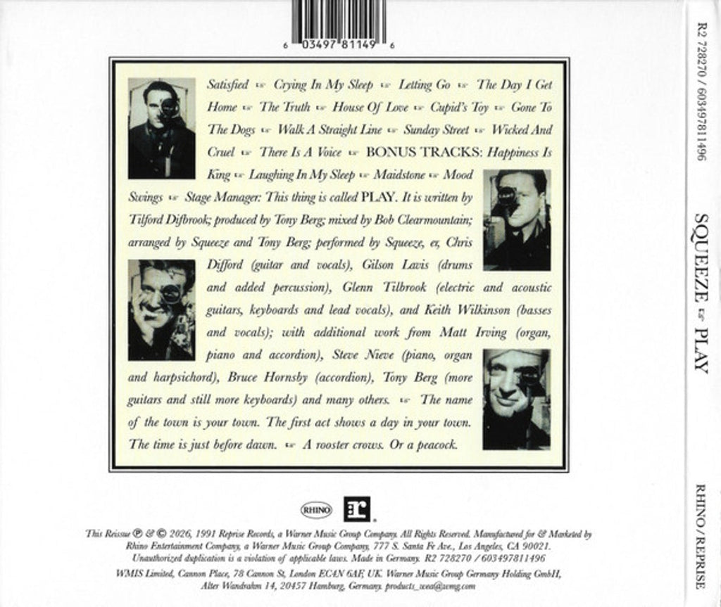 Squeeze – Play (CD)