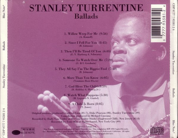 Stanley Turrentine – Ballads (CD)