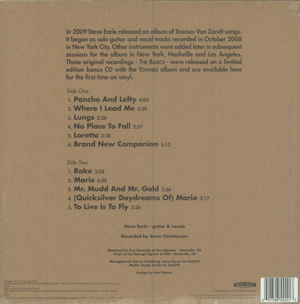 Steve Earle – Townes: The Basics (LP Vinyl)