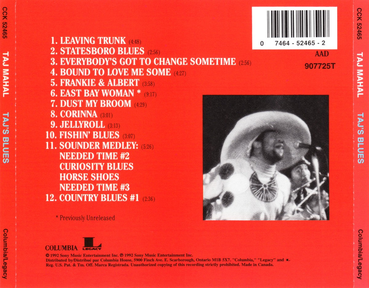 Taj Mahal – Taj's Blues (CD)